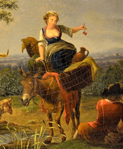 Antiquités - Le repos des bergers - attribué à Karel Dujardin (Amsterdam 1626 - Venise 1678)